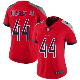 Wholesale Cheap Nike Titans #44 Vic Beasley Jr Red Women\'s Stitched NFL Limited Inverted Legend Jersey