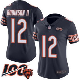 Wholesale Cheap Nike Bears #12 Allen Robinson II Navy Blue Team Color Women\'s Stitched NFL 100th Season Vapor Limited Jersey