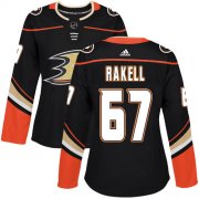 Wholesale Cheap Adidas Ducks #67 Rickard Rakell Black Home Authentic Women's Stitched NHL Jersey