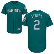 Wholesale Cheap Mariners #2 Jean Segura Green Flexbase Authentic Collection Stitched MLB Jersey