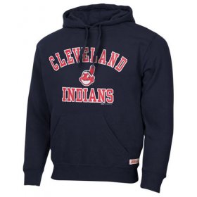 Wholesale Cheap Cleveland Indians Fastball Fleece Pullover Navy Blue MLB Hoodie