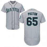 Wholesale Cheap Mariners #65 James Paxton Grey Flexbase Authentic Collection Stitched MLB Jersey