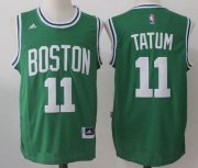 Wholesale Cheap Men's 2017 Draft Boston Celtics #11 Jayson Tatum Green Stitched NBA adidas Revolution 30 Swingman Jersey