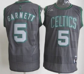 Wholesale Cheap Boston Celtics #5 Kevin Garnett Black Rhythm Fashion Jersey