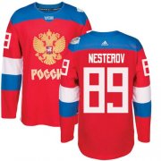 Wholesale Cheap Team Russia #89 Nikita Nesterov Red 2016 World Cup Stitched NHL Jersey