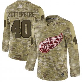 Wholesale Cheap Adidas Red Wings #40 Henrik Zetterberg Camo Authentic Stitched NHL Jersey