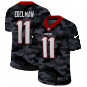 Cheap New England Patriots #11 Julian Edelman Men's Nike 2020 Black CAMO Vapor Untouchable Limited Stitched NFL Jersey