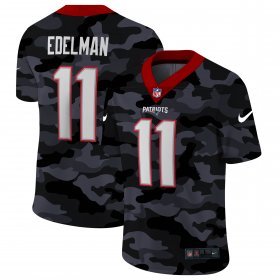 Cheap New England Patriots #11 Julian Edelman Men\'s Nike 2020 Black CAMO Vapor Untouchable Limited Stitched NFL Jersey