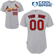Wholesale Cheap Cardinals Customized Authentic Grey Cool Base MLB Jersey (S-3XL)