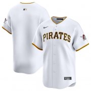 Cheap Men's Pittsburgh Pirates Blank White Home Limited Baseball Stitched Jersey