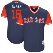 Wholesale Cheap Red Sox #16 Andrew Benintendi Navy "Benny" Players Weekend Authentic Stitched MLB Jersey