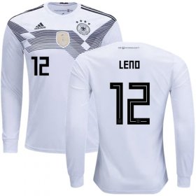 Wholesale Cheap Germany #12 Leno White Home Long Sleeves Soccer Country Jersey