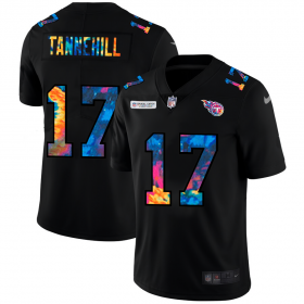 Cheap Tennessee Titans #17 Ryan Tannehill Men\'s Nike Multi-Color Black 2020 NFL Crucial Catch Vapor Untouchable Limited Jersey
