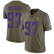 Wholesale Cheap Nike Vikings #97 Everson Griffen Olive Men's Stitched NFL Limited 2017 Salute to Service Jersey