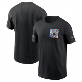 Wholesale Cheap Men\'s Dallas Cowboys Black 2023 Crucial Catch Sideline Tri-Blend T-Shirt