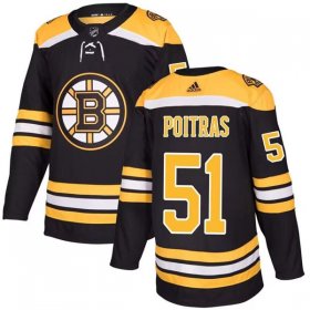Cheap Men\'s Boston Bruins #51 Matt Poitras Black Stitched Jersey