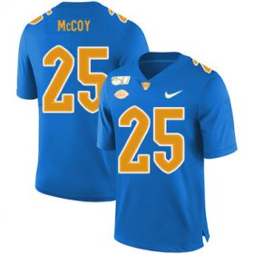 Wholesale Cheap Pittsburgh Panthers 25 LeSean McCoy Blue 150th Anniversary Patch Nike College Football Jersey