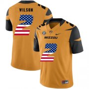 Wholesale Cheap Missouri Tigers 2 Micah Wilson Gold USA Flag Nike College Football Jersey