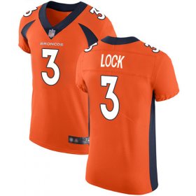Wholesale Cheap Nike Broncos #3 Drew Lock Orange Team Color Men\'s Stitched NFL Vapor Untouchable Elite Jersey