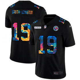 Cheap Pittsburgh Steelers #19 JuJu Smith-Schuster Men\'s Nike Multi-Color Black 2020 NFL Crucial Catch Vapor Untouchable Limited Jersey