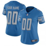 Wholesale Cheap Nike Detroit Lions Customized Blue Team Color Stitched Vapor Untouchable Limited Women's NFL Jersey