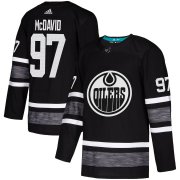 Wholesale Cheap Adidas Oilers #97 Connor McDavid Black Authentic 2019 All-Star Stitched NHL Jersey