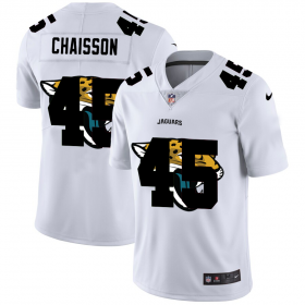 Wholesale Cheap Jacksonville Jaguars #45 K\'Lavon Chaisson White Men\'s Nike Team Logo Dual Overlap Limited NFL Jersey