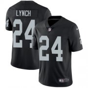 Wholesale Cheap Nike Raiders #24 Marshawn Lynch Black Team Color Youth Stitched NFL Vapor Untouchable Limited Jersey