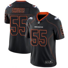 Wholesale Cheap Nike Broncos #55 Bradley Chubb Lights Out Black Men\'s Stitched NFL Limited Rush Jersey