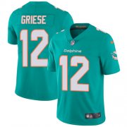 Wholesale Cheap Nike Dolphins #12 Bob Griese Aqua Green Team Color Men's Stitched NFL Vapor Untouchable Limited Jersey
