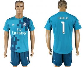 Wholesale Cheap Real Madrid #1 I.Casillas Sec Away Soccer Club Jersey