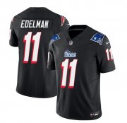 Wholesale Cheap Men's New England Patriots #11 Julian Edelman Black 2023 F.U.S.E. Vapor Limited Football Stitched Jersey