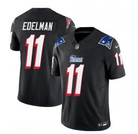 Wholesale Cheap Men\'s New England Patriots #11 Julian Edelman Black 2023 F.U.S.E. Vapor Limited Football Stitched Jersey