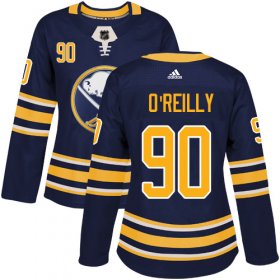 Wholesale Cheap Adidas Sabres #90 Ryan O\'Reilly Navy Blue Home Authentic Women\'s Stitched NHL Jersey