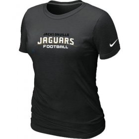 Wholesale Cheap Women\'s Nike Jacksonville Jaguars Sideline Legend Authentic Font T-Shirt Black