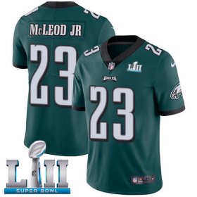 Wholesale Cheap Nike Eagles #23 Rodney McLeod Jr Midnight Green Team Color Super Bowl LII Youth Stitched NFL Vapor Untouchable Limited Jersey