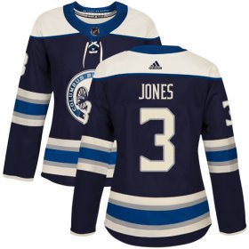 Wholesale Cheap Adidas Blue Jackets #3 Seth Jones Navy Alternate Authentic Women\'s Stitched NHL Jersey