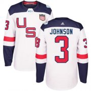 Wholesale Cheap Team USA #3 Jack Johnson White 2016 World Cup Stitched NHL Jersey