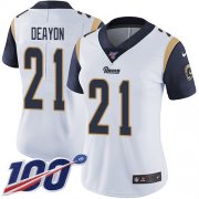 Wholesale Cheap Nike Rams #21 Donte Deayon White Women's Stitched NFL 100th Season Vapor Untouchable Limited Jersey