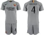 Wholesale Cheap Roma #4 Cristante Away Soccer Club Jersey