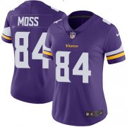 Wholesale Cheap Nike Vikings #84 Randy Moss Purple Team Color Women's Stitched NFL Vapor Untouchable Limited Jersey