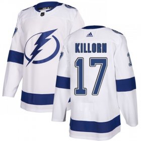 Cheap Adidas Lightning #17 Alex Killorn White Road Authentic Youth Stitched NHL Jersey