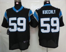 Wholesale Cheap Nike Panthers #59 Luke Kuechly Black Team Color Men\'s Stitched NFL Elite Jersey