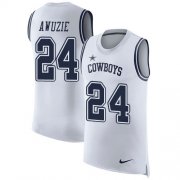 Wholesale Cheap Nike Cowboys #24 Chidobe Awuzie White Men's Stitched NFL Limited Rush Tank Top Jersey