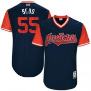 Wholesale Cheap Indians #55 Roberto Perez Navy "Bebo" Players Weekend Authentic Stitched MLB Jersey
