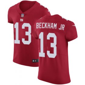 Wholesale Cheap Nike Giants #13 Odell Beckham Jr Red Alternate Men\'s Stitched NFL Vapor Untouchable Elite Jersey