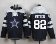 Wholesale Cheap Nike Cowboys #82 Jason Witten Navy Blue Player Pullover NFL Hoodie