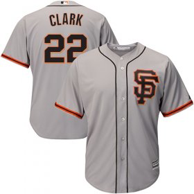 Wholesale Cheap Giants #22 Will Clark Grey Road 2 Cool Base Stitched Youth MLB Jersey