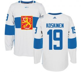 Wholesale Cheap Team Finland #19 Mikko Koskinen White 2016 World Cup Stitched NHL Jersey