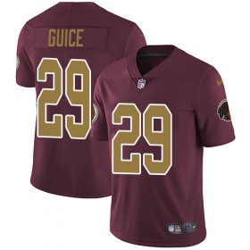 Wholesale Cheap Nike Redskins #29 Derrius Guice Burgundy Red Alternate Men\'s Stitched NFL Vapor Untouchable Limited Jersey
